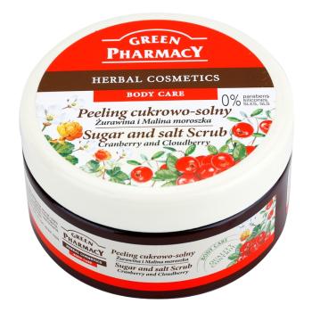 Green Pharmacy Body Care Cranberry & Cloudberry cukrovo-solný peeling 300 ml