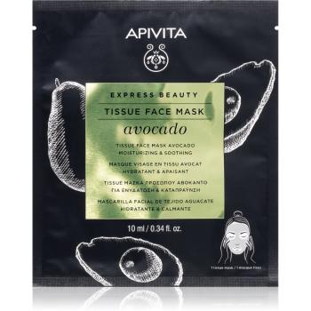 Apivita Express Beauty Avocado hydratační plátýnková maska pro zklidnění pleti 10 ml
