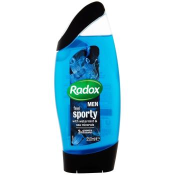 Radox Men Feel Sporty sprchový gel a šampon 2 v 1 Watermint & Sea Minerals 250 ml