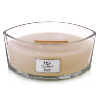 WoodWick Vonná svíčka loď White Honey 453,6 g