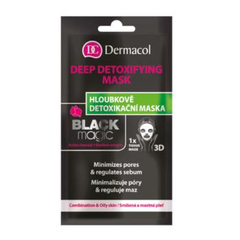 Dermacol Textilní hloubkově detoxikační maska Black Magic (Deep Detoxifying Mask) 15 ml