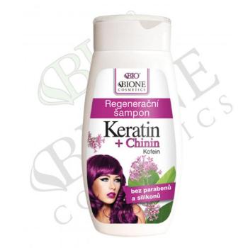 Bione Cosmetics Regenerační šampon Keratin + Chinin 260 ml