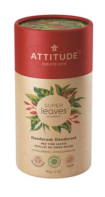 ATTITUDE Přírodní tuhý deodorant  SUPER LEAVES - červené vinné listy  85 g