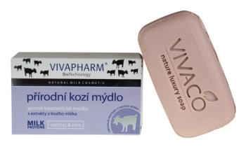 Vivapharm Přírodní jemné kosmetické mýdlo s extrakty z kozího mléka (tuhé) 100 g