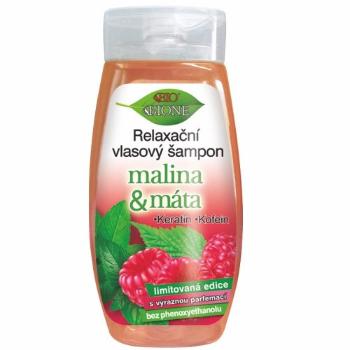 Bione Cosmetics Relaxační vlasový šampon Malina & Máta 260 ml