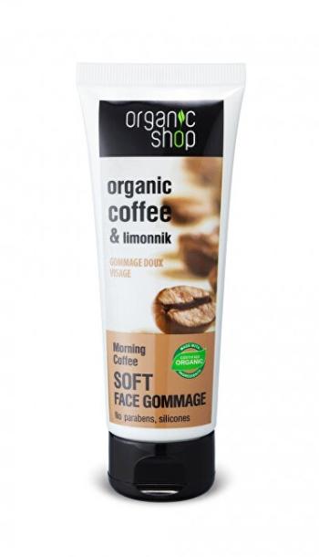 Organic Shop Jemný pleťový peeling Káva a schizandra (Soft Face Gomage) 75 ml