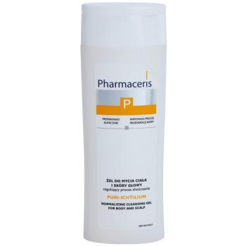 Pharmaceris P-Psoriasis Puri-Ichtilium mycí gel na tělo a pokožku hlavy při projevech lupénky 250 ml