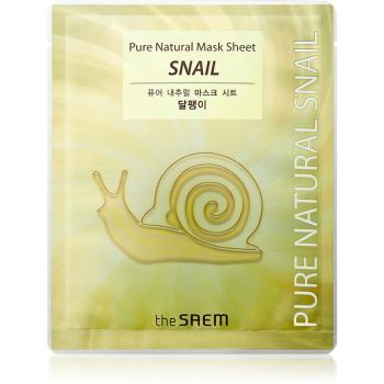 The Saem Pure Natural Snail plátýnková maska s revitalizačním účinkem 20 ml