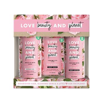 Love Beauty and Planet Kosmetická sada pro ženy s růžovým olejem a máslem muru muru