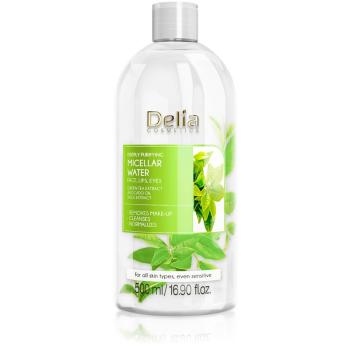 Delia Cosmetics Micellar Water Green Tea osvěžující čisticí micelární voda 500 ml