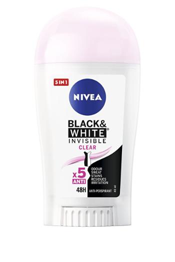 Nivea Tuhý antiperspirant Invisible For Black & White Clear 40 ml