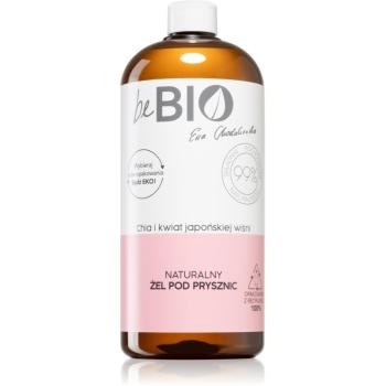 beBIO Chia & Japanese Cherry Blossom hydratační sprchový gel 1000 ml
