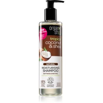 Organic Shop Natural Coconut & Shea hydratační šampon pro suché a poškozené vlasy 280 ml