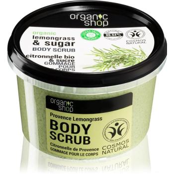 Organic Shop Organic Lemongrass & Sugar jemný peeling na tělo 250 ml