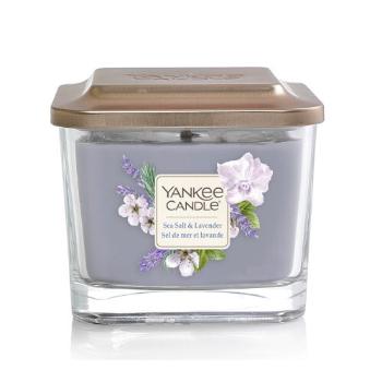 Yankee Candle Aromatická svíčka malá hranatá Sea Salt & Lavender 96 g