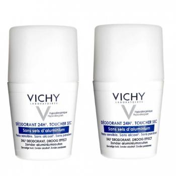 Vichy Kuličkový deodorant pro citlivou pokožku 2 x 50 ml