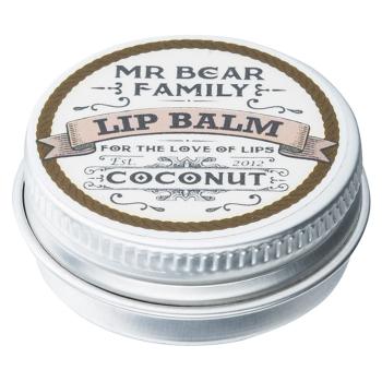 Mr Bear Family Coconut balzám na rty pro muže 15 ml