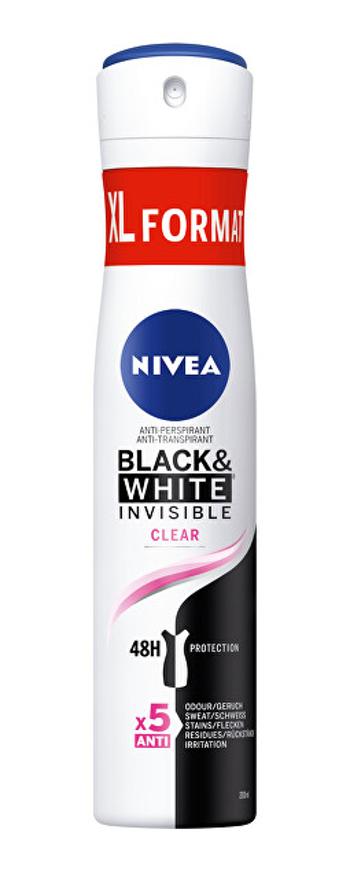 Nivea Antiperspirant ve spreji Black & White Clear 200 ml