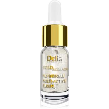 Delia Cosmetics Gold & Collagen Rich Care protivráskové rozjasňující sérum 10 ml