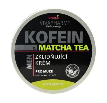Vivapharm Zklidňující krém pro muže Kofein a Matcha Tea 200 ml