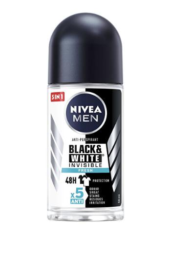 Nivea Kuličkový antiperspirant Black&White Fresh pro muže 48H (Anti-Perspirant) 50 ml