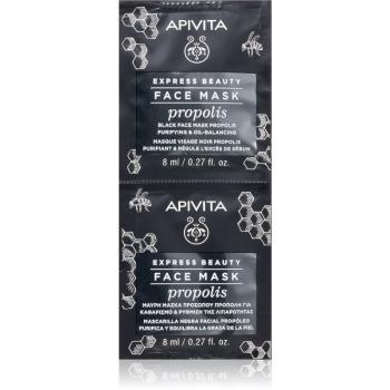 Apivita Express Beauty Propolis čisticí černá maska pro mastnou pleť 2 x 8 ml