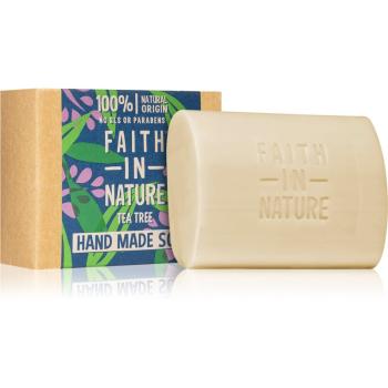 Faith In Nature Hand Made Soap Tea Tree přírodní tuhé mýdlo s extraktem z čajovníku 100 g