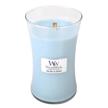 WoodWick Vonná svíčka váza Sea Salt & Cotton 609,5 g