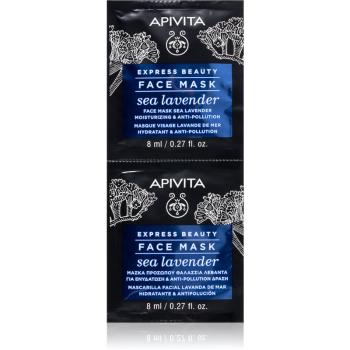 Apivita Express Beauty Sea Lavender pleťová maska s hydratačním účinkem 2 x 8 ml