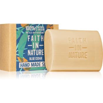 Faith In Nature Hand Made Soap Blue Cedar přírodní tuhé mýdlo 100 g
