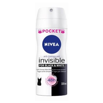 Nivea Invisible Black & White Clear antiperspirant ve spreji 100 ml