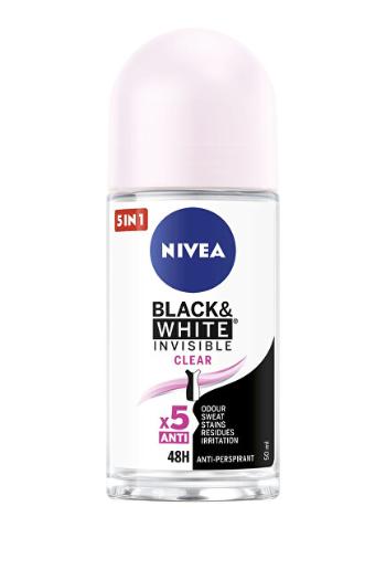 Nivea Kuličkový antiperspirant Invisible For Black & White Clear 50 ml
