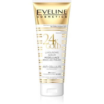 Eveline Cosmetics Slim Extreme 24k Gold modelující sérum na břicho, stehna a hýždě 250 ml