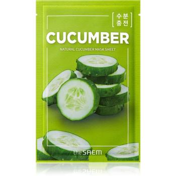 The Saem Natural Mask Sheet Cucumber plátýnková maska s hydratačním a revitalizačním účinkem 21 ml