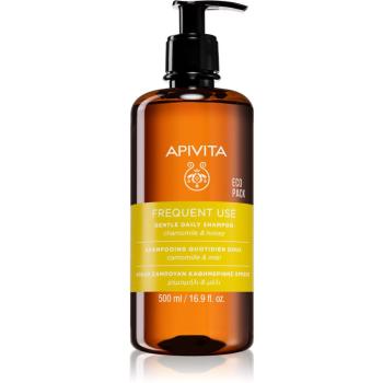 Apivita Frequent Use Chamomile & Honey šampon pro každodenní mytí vlasů 500 ml