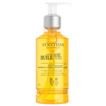 L`Occitane en Provence Odličovací olej s měsíčkem a slaměnkou pro zářivý vzhled pleti (Oil to Milk Mak-Up Remover) 200 ml