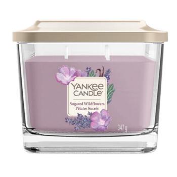 Yankee Candle Aromatická svíčka střední hranatá Sugared Wildflowers 347 g
