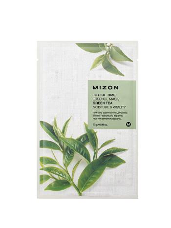 Mizon Plátýnková 3D maska se zeleným čajem pro hydrataci a vitalitu pleti Joyful Time (Essence Mask Green Tea) 23 g
