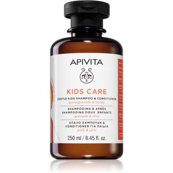 Apivita Kids Pomegranate & Honey šampon a kondicionér 2 v 1 pro děti 250 ml