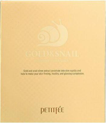 Petitfée Hydrogelová pleťová maska se zlatem a hlemýždím extraktem Gold & Snail (Hydrogel Mask Pack) 5 ks