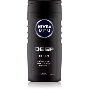 Nivea Men Deep sprchový gel na obličej, tělo a vlasy 250 ml