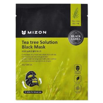 Mizon Zklidňující pleťová maska s čajovníkem (Tea Tree Solution Black Mask) 25 g