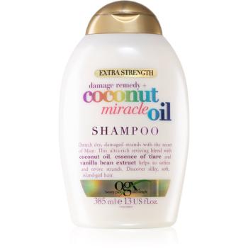 OGX Coconut Miracle Oil posilující šampon pro poškozené vlasy s kokosovým olejem 385 ml