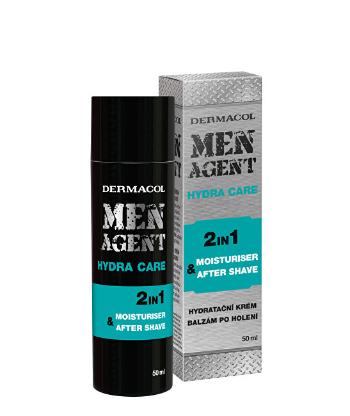 Dermacol Men Agent 2v1 Hydratační gel, krém a balzám po holení 50 ml