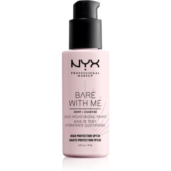 NYX Professional Makeup Bare With Me Hemp SPF 30 Daily Moisturizing Primer hydratační podkladová báze pod make-up SPF 30 75 ml