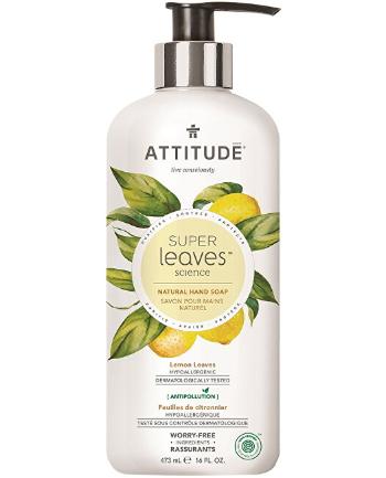 ATTITUDE Přírodní mýdlo na ruce SUPER LEAVES s detoxikačním účinkem - citrusové listy 473 ml