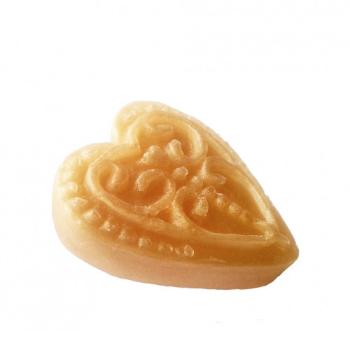 Organique Tuhé glycerinové mýdlo Ornament Srdce (Glycerine Soap) 60 g