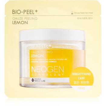 Neogen Dermalogy Bio-Peel+ Gauze Peeling Lemon peelingové pleťové tamponky pro rozjasnění a vyhlazení pleti 1 ks