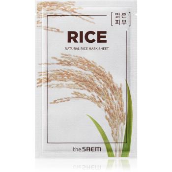 The Saem Natural Mask Sheet Rice plátýnková maska s hydratačním a vyhlazujícím účinkem 21 ml