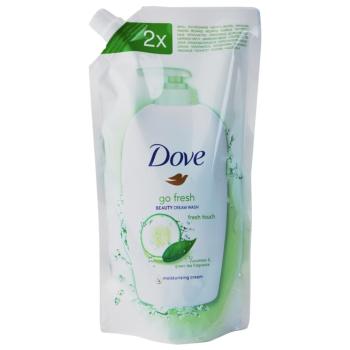 Dove Go Fresh Fresh Touch tekuté mýdlo náhradní náplň okurka a zelený čaj 500 ml
